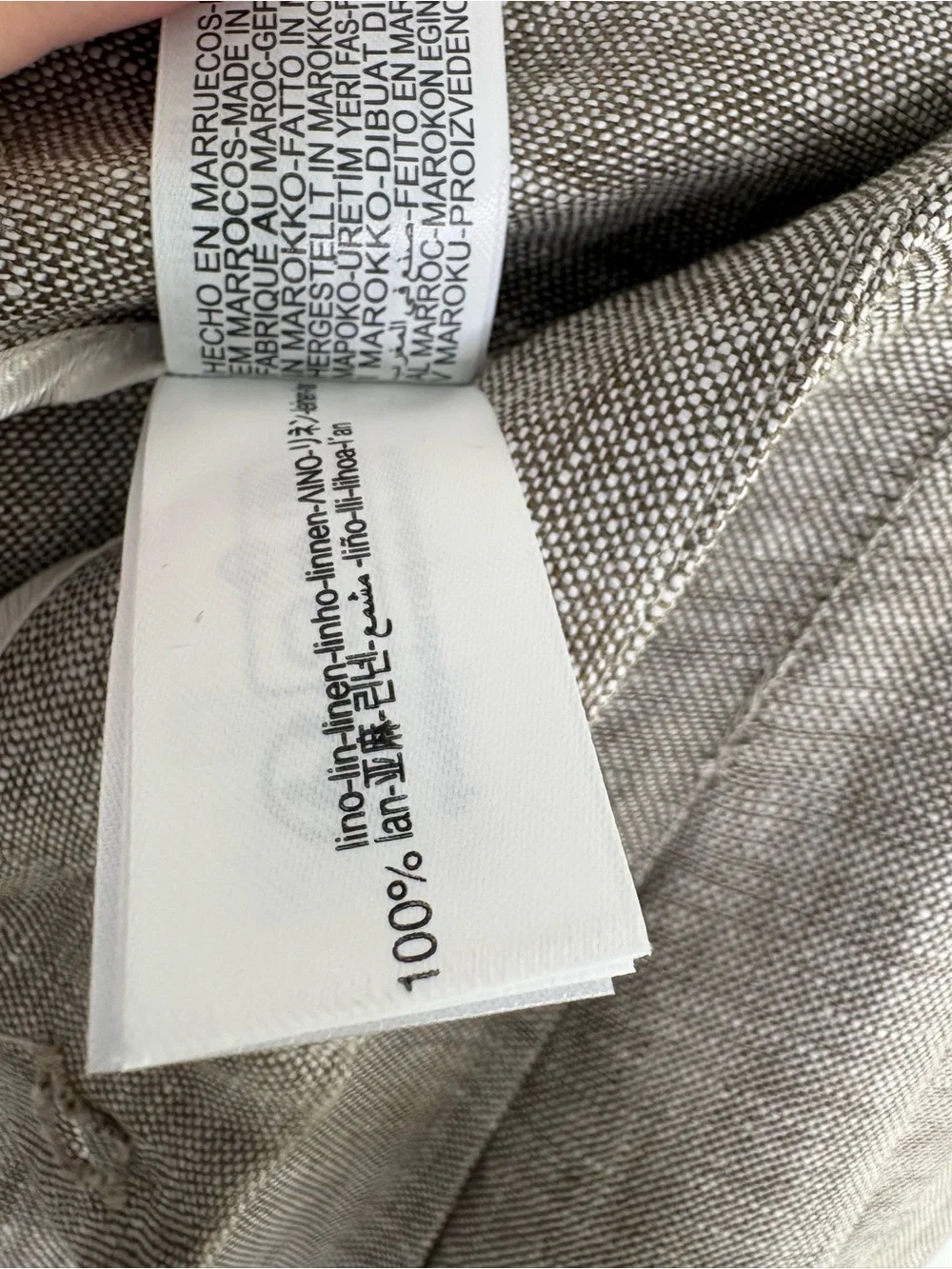 NWT ZARA 100% Linen Pleated Wide-leg Dress Pants Gray Minimalist